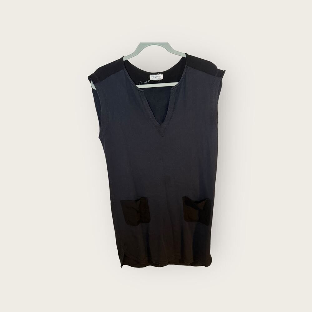 Velvet by Graham and Spencer Black Tank Dress Size Medium‎